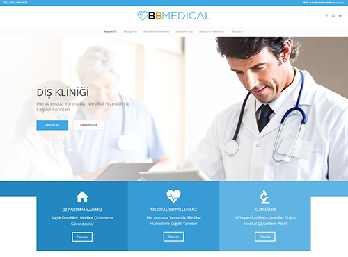 sağlık web tasarım